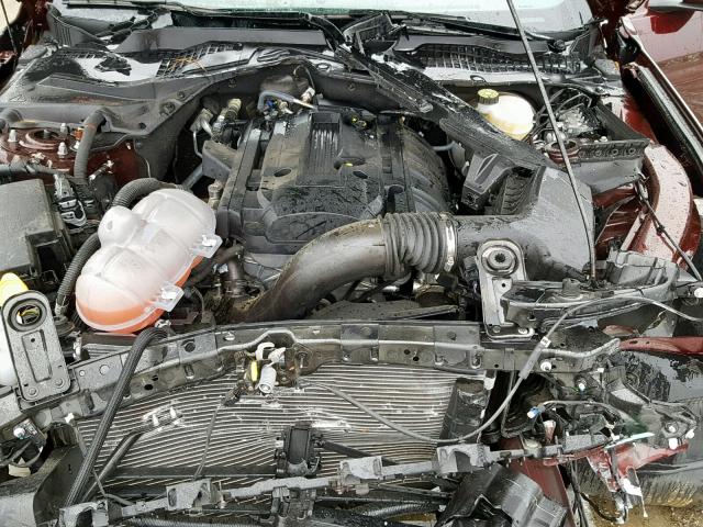 1FA6P8TH7J5182800 - 2018 FORD MUSTANG 勃艮第红 照片 7