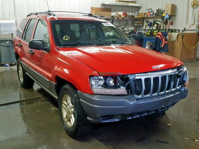 1J4GW48S61C528288 - 2001 JEEP GRAND CHER RED photo 1