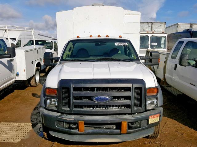 1FDAF56R08EB86641 - 2008 FORD F550 SUPER WHITE photo 9