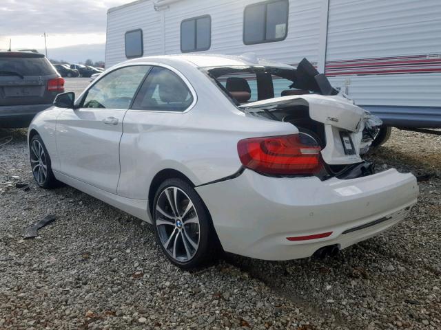 WBA1F7C5XFV367564 - 2015 BMW 228 XI WHITE photo 3