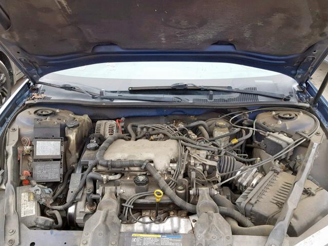 2G1WF52E359317937 - 2005 CHEVROLET IMPALA BLUE photo 7