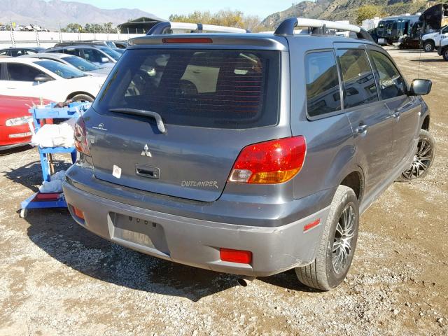 JA4LX31G43U077726 - 2003 MITSUBISHI OUTLANDER GREEN photo 4