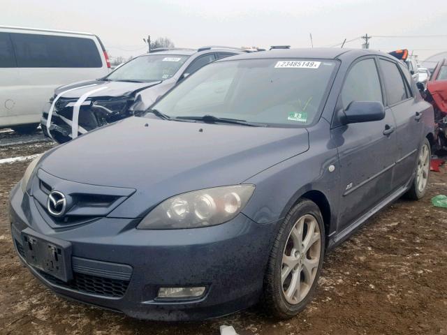 JM1BK344981118751 - 2008 MAZDA 3 HATCHBAC GRAY photo 2