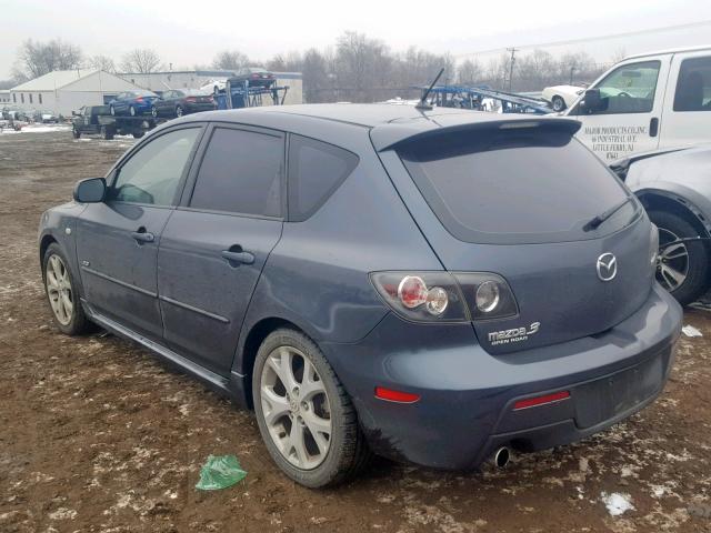 JM1BK344981118751 - 2008 MAZDA 3 HATCHBAC GRAY photo 3