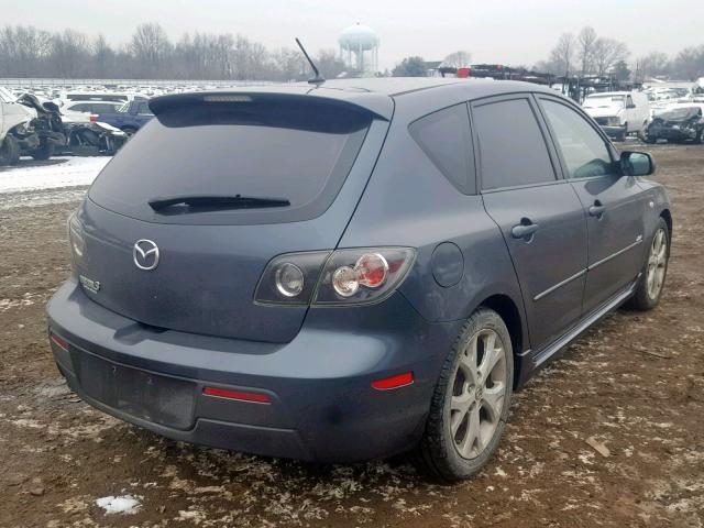 JM1BK344981118751 - 2008 MAZDA 3 HATCHBAC GRAY photo 4