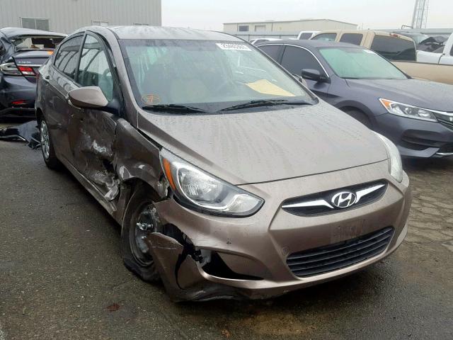 KMHCT4AE7EU688502 - 2014 HYUNDAI ACCENT GLS BROWN photo 1