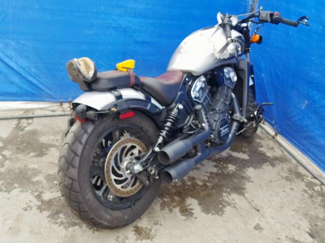 56KMTB001J3126804 - 2018 INDIAN MOTORCYCLE CO. SCOUT BOBB SILVER photo 4