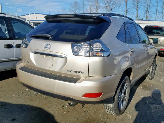 JTJHW31U460036624 - 2006 LEXUS RX 400 BEIGE photo 4