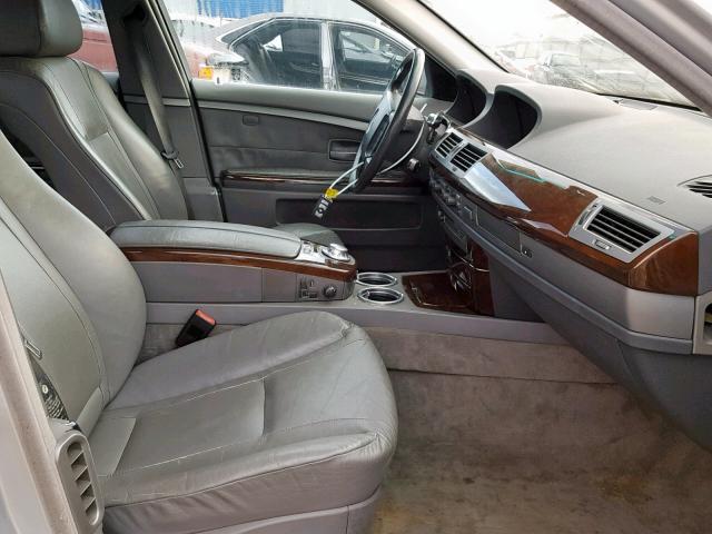 WBAGL63472DP53783 - 2002 BMW 745 I SILVER photo 5