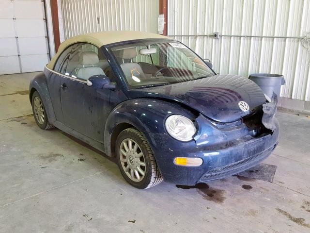3VWCM31Y84M326250 - 2004 VOLKSWAGEN NEW BEETLE 蓝色 照片 1