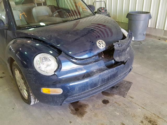 3VWCM31Y84M326250 - 2004 VOLKSWAGEN NEW BEETLE 蓝色 照片 9