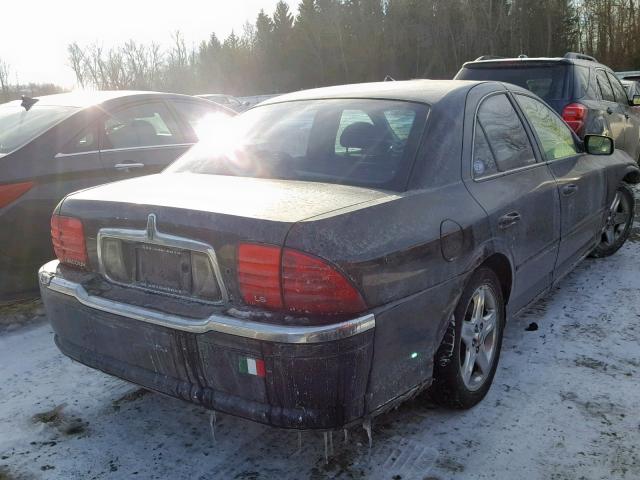 1LNHM86S32Y709942 - 2002 LINCOLN LS BLACK photo 4
