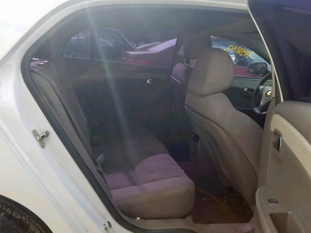1G1ZC5EU0BF181522 - 2011 CHEVROLET MALIBU 1LT WHITE photo 6