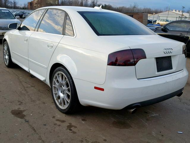 WAUDF78E16A088856 - 2006 AUDI A4 2.0T QU WHITE photo 3