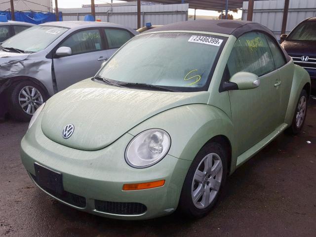 3VWRG31Y87M413636 - 2007 VOLKSWAGEN NEW BEETLE Yaşıl foto 2