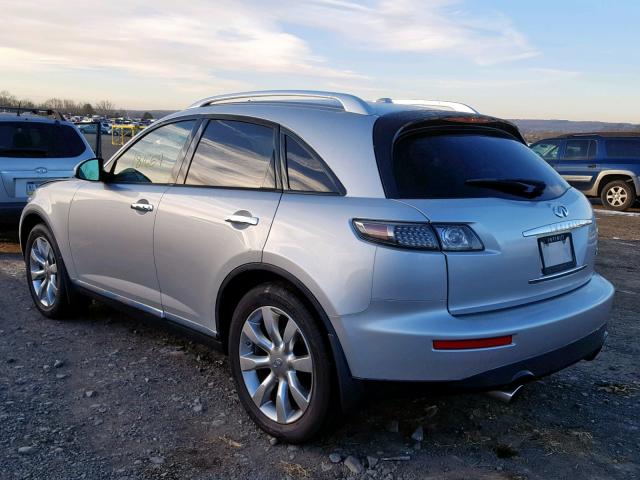 JNRAS08W26X207139 - 2006 INFINITI FX35 ვერცხლისფერი ფოტო 3