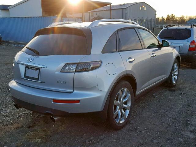 JNRAS08W26X207139 - 2006 INFINITI FX35 ვერცხლისფერი ფოტო 4