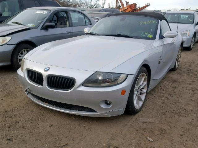 4USBT33535LS54729 - 2005 BMW Z4 2.5 SILVER photo 2