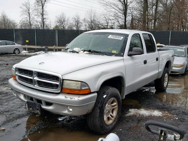 1D7HG48N44S518358 - 2004 DODGE DAKOTA QUA WHITE photo 2