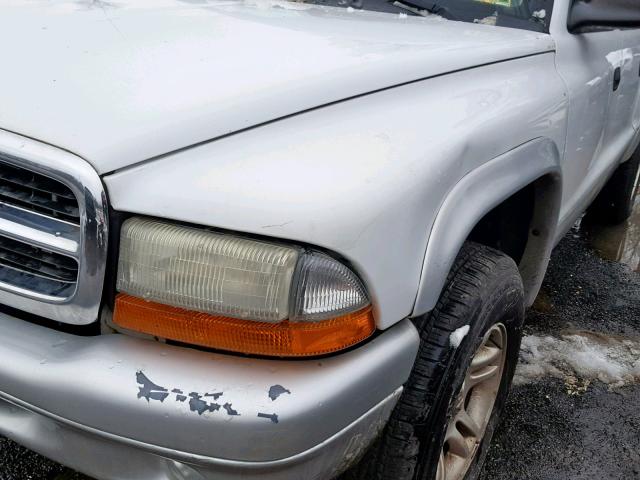 1D7HG48N44S518358 - 2004 DODGE DAKOTA QUA WHITE photo 9