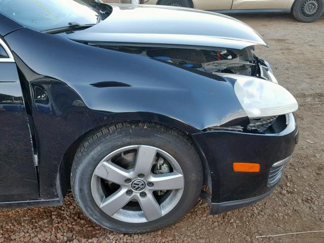 3VWRM71K69M123586 - 2009 VOLKSWAGEN JETTA SE 黑色 照片 9