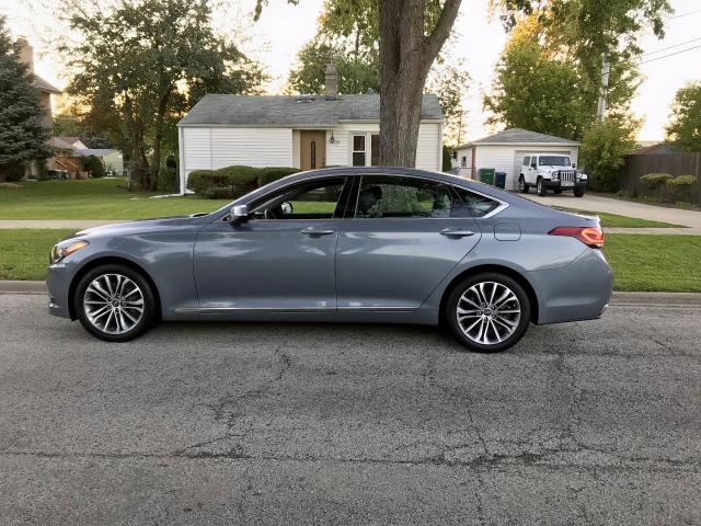 KMHGN4JESHU175963 - 2017 GENESIS G80 BASE GRAY photo 3