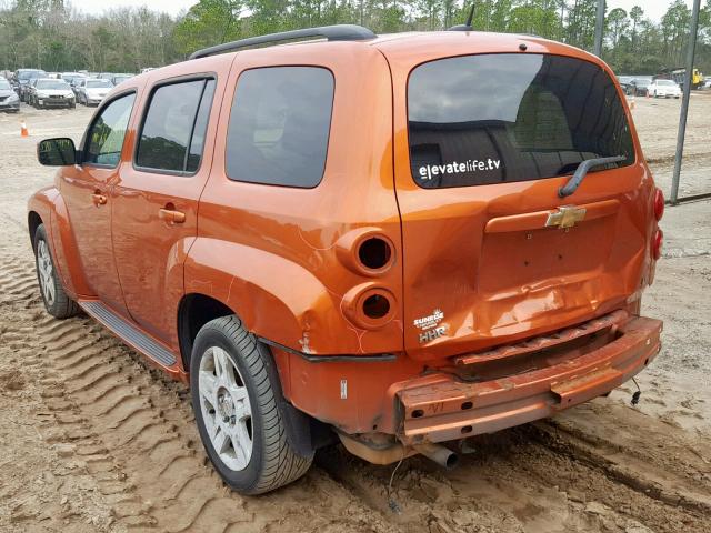 3GNDA23D98S619541 - 2008 CHEVROLET HHR LT ORANGE photo 3