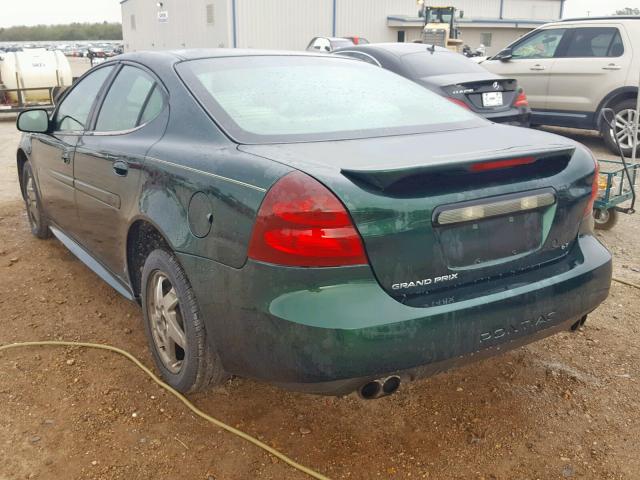 2G2WS522041166775 - 2004 PONTIAC GRAND PRIX GREEN photo 3