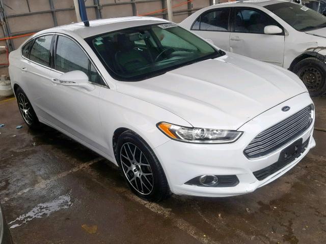 3FA6P0H99DR164545 - 2013 FORD FUSION SE WHITE photo 1