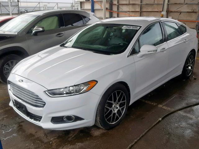 3FA6P0H99DR164545 - 2013 FORD FUSION SE WHITE photo 2