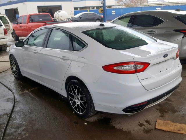 3FA6P0H99DR164545 - 2013 FORD FUSION SE WHITE photo 3