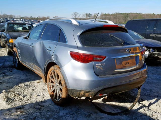 JN8CS1MU0HM140374 - 2017 INFINITI QX70 GRAY photo 3