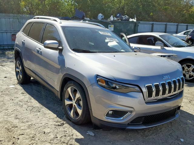 1C4PJLDB3KD296104 - 2019 JEEP CHEROKEE L SILVER photo 1