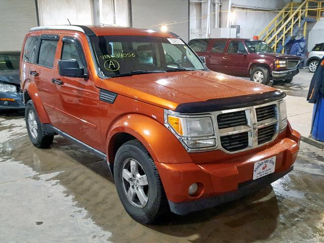 1D8GU28K28W234056 - 2008 DODGE NITRO SXT ORANGE photo 1