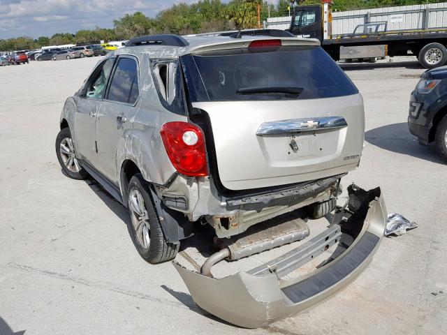 2GNALDEK7D6283563 - 2013 CHEVROLET EQUINOX LT TAN photo 3