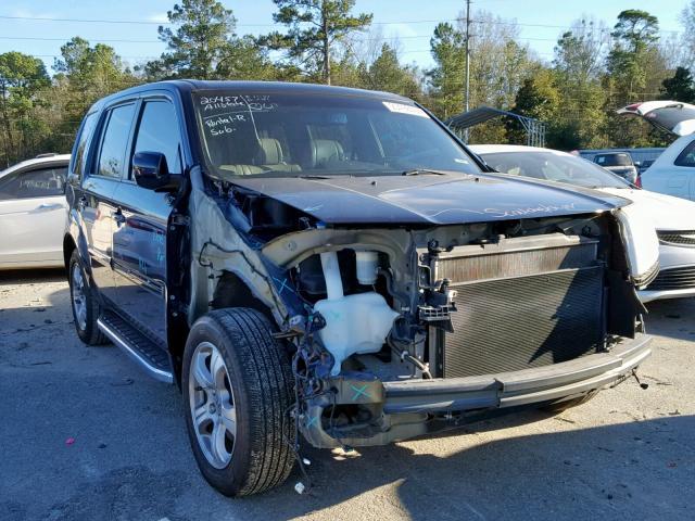 5FNYF3H59CB039727 - 2012 HONDA PILOT EXL BLUE photo 1