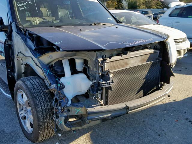 5FNYF3H59CB039727 - 2012 HONDA PILOT EXL BLUE photo 9