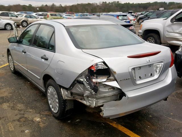 1HGCM56107A103360 - 2007 HONDA ACCORD VAL GRAY photo 3