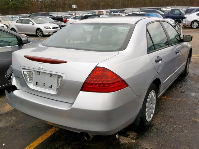 1HGCM56107A103360 - 2007 HONDA ACCORD VAL GRAY photo 4