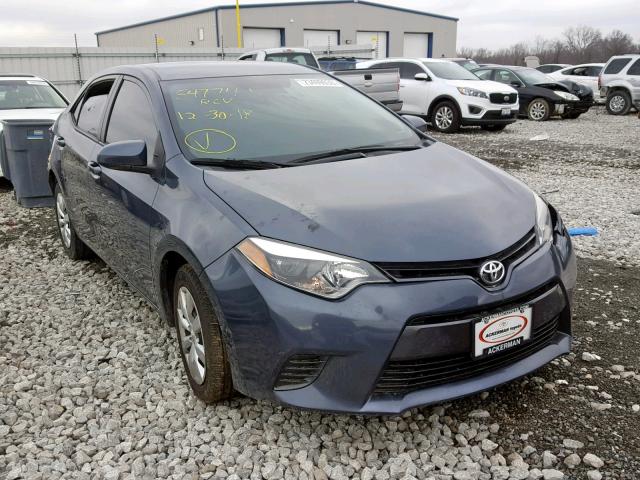 5YFBURHE4FP285415 - 2015 TOYOTA COROLLA L BLUE photo 1