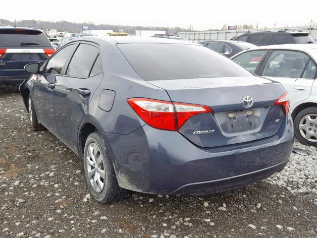 5YFBURHE4FP285415 - 2015 TOYOTA COROLLA L BLUE photo 3