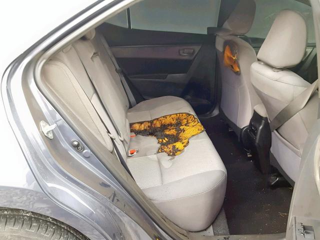 5YFBURHE4FP285415 - 2015 TOYOTA COROLLA L BLUE photo 6