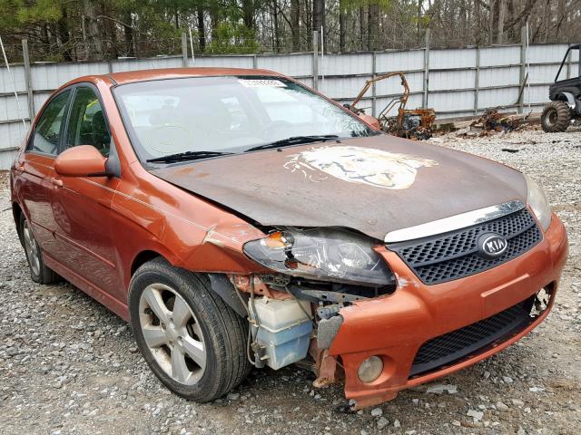 KNAFE221295026111 - 2009 KIA SPECTRA EX ORANGE photo 1