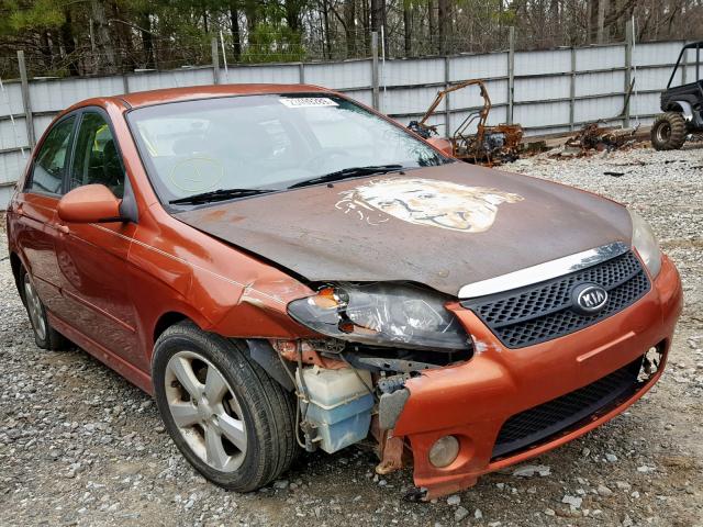 KNAFE221295026111 - 2009 KIA SPECTRA EX ORANGE photo 9