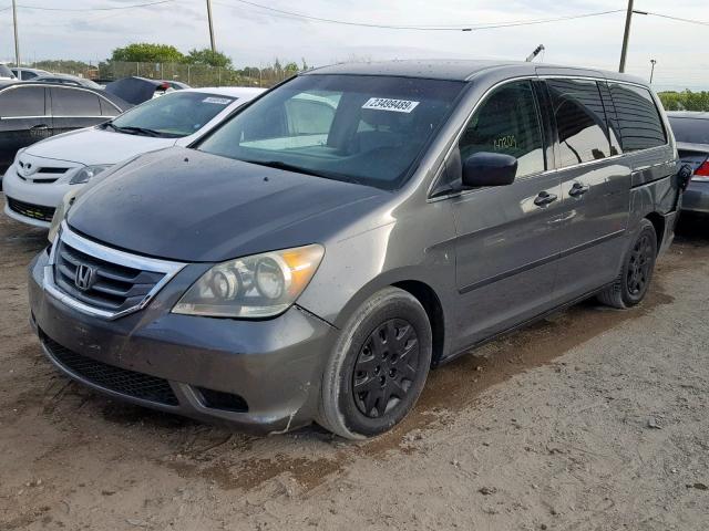 5FNRL38208B047774 - 2008 HONDA ODYSSEY LX GRAY photo 2