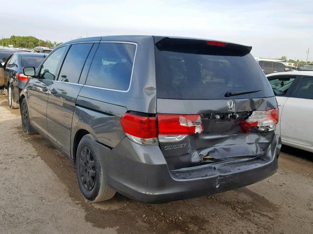 5FNRL38208B047774 - 2008 HONDA ODYSSEY LX GRAY photo 3