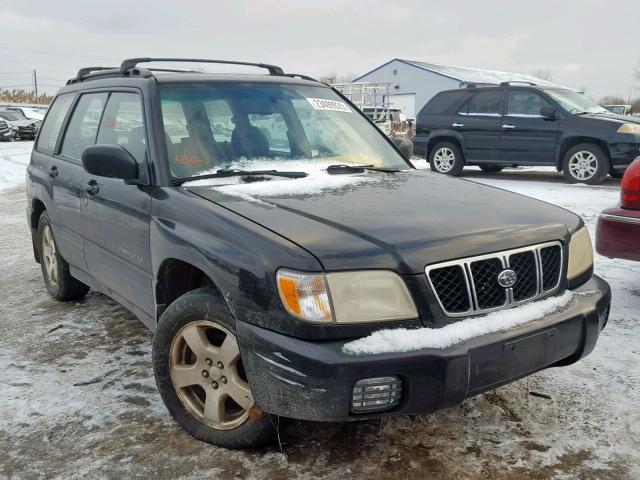 JF1SF65671H768848 - 2001 SUBARU FORESTER S BLACK photo 1