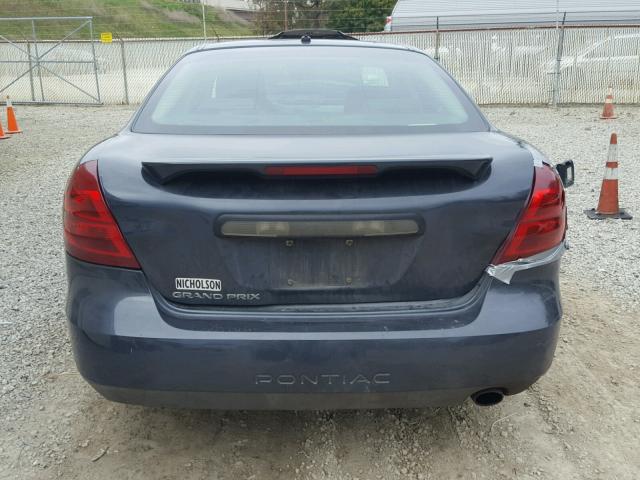 2G2WP552681156500 - 2008 PONTIAC GRAND PRIX CHARCOAL photo 9