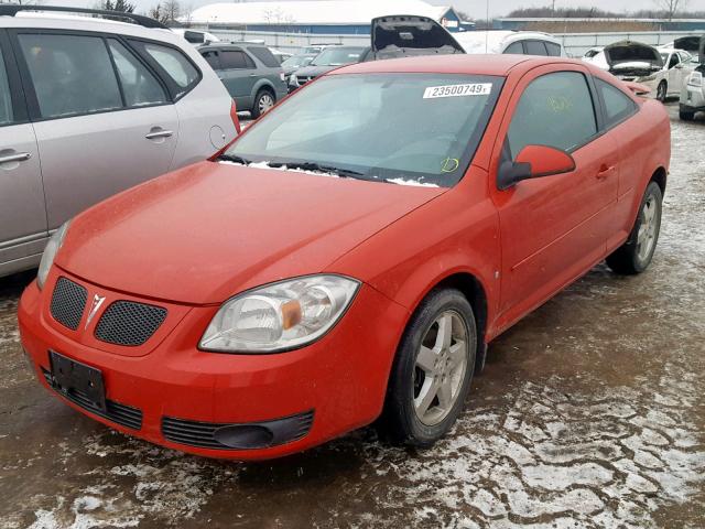 1G2AL15F677231893 - 2007 PONTIAC G5 RED photo 2