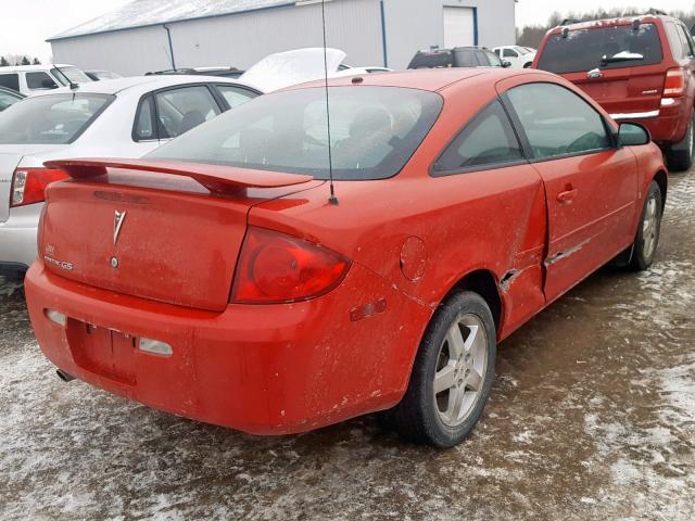 1G2AL15F677231893 - 2007 PONTIAC G5 RED photo 4